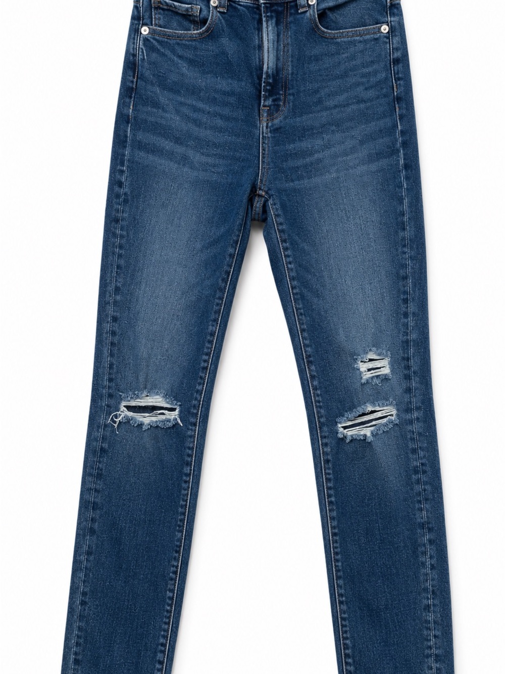 American Eagle Outfitters Women's Ripped Skinny Jeans - Blue